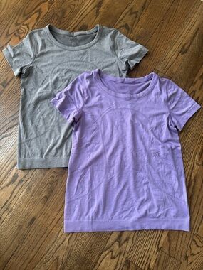 Lululemon Swiftly Tech Short Sleeve Top Bundle Size 6 Gray and Purple
